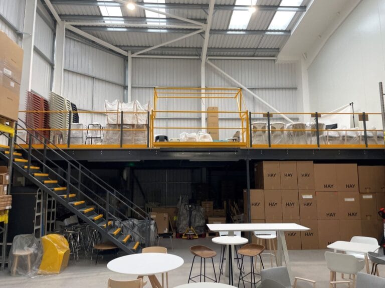 mezzanine for warehouse storage