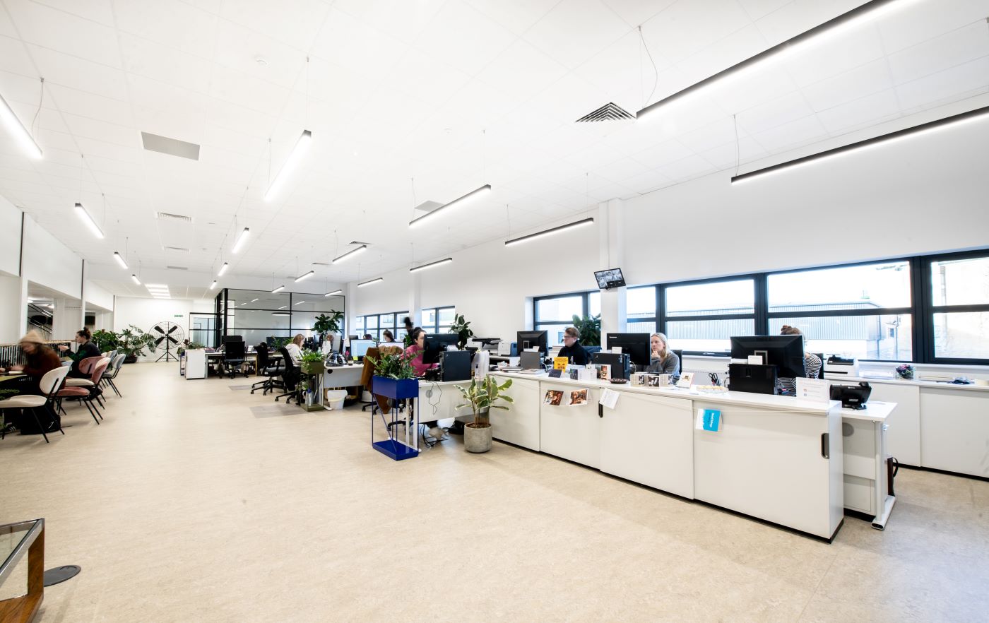 modern open plan office on mezzanine