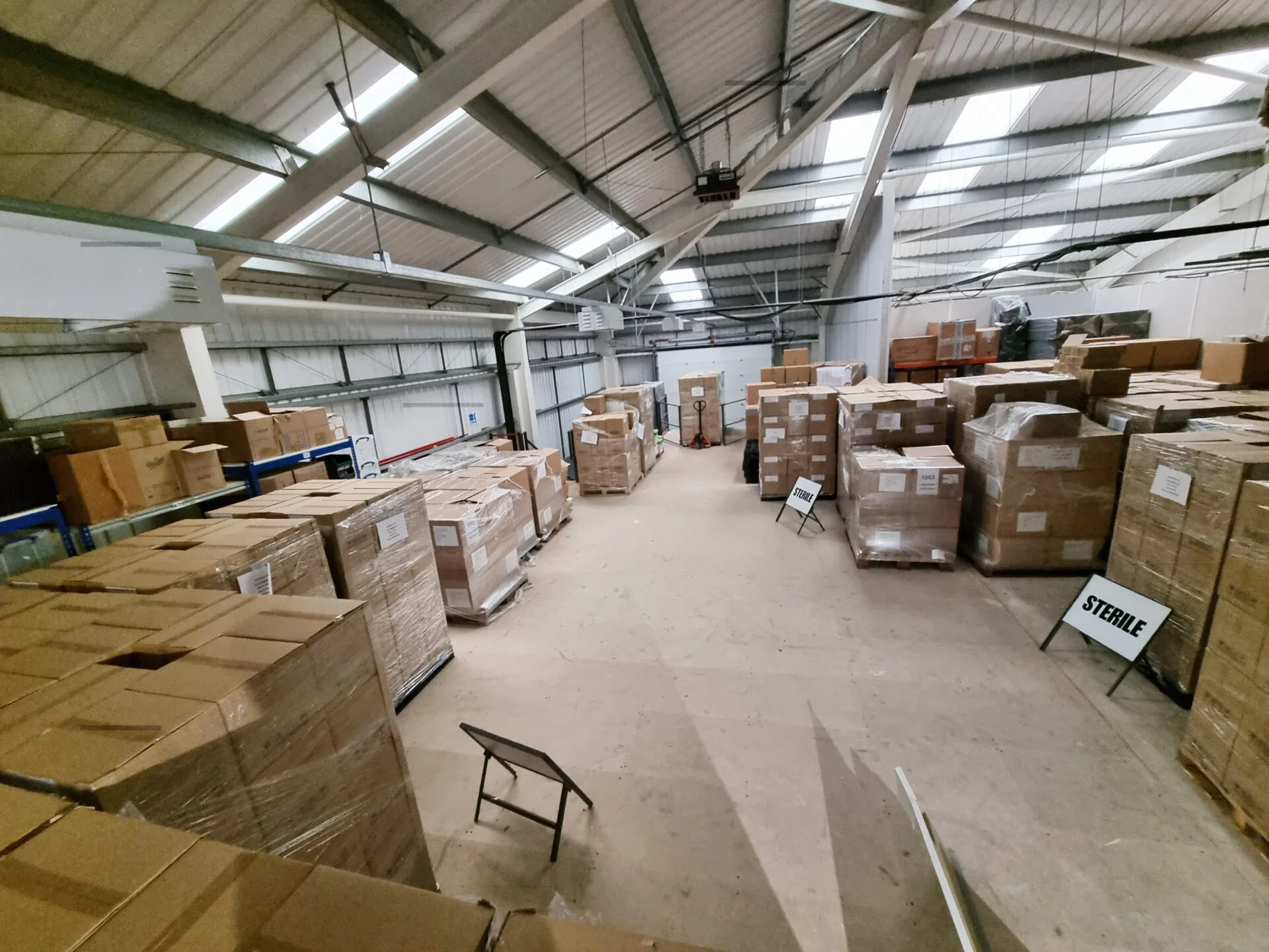 mezzanine for pallet storage