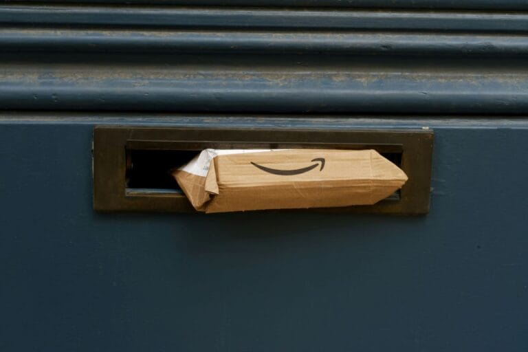 parcel in letterbox